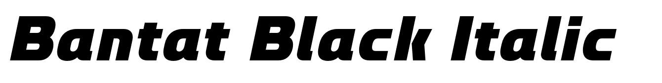 Bantat Black Italic